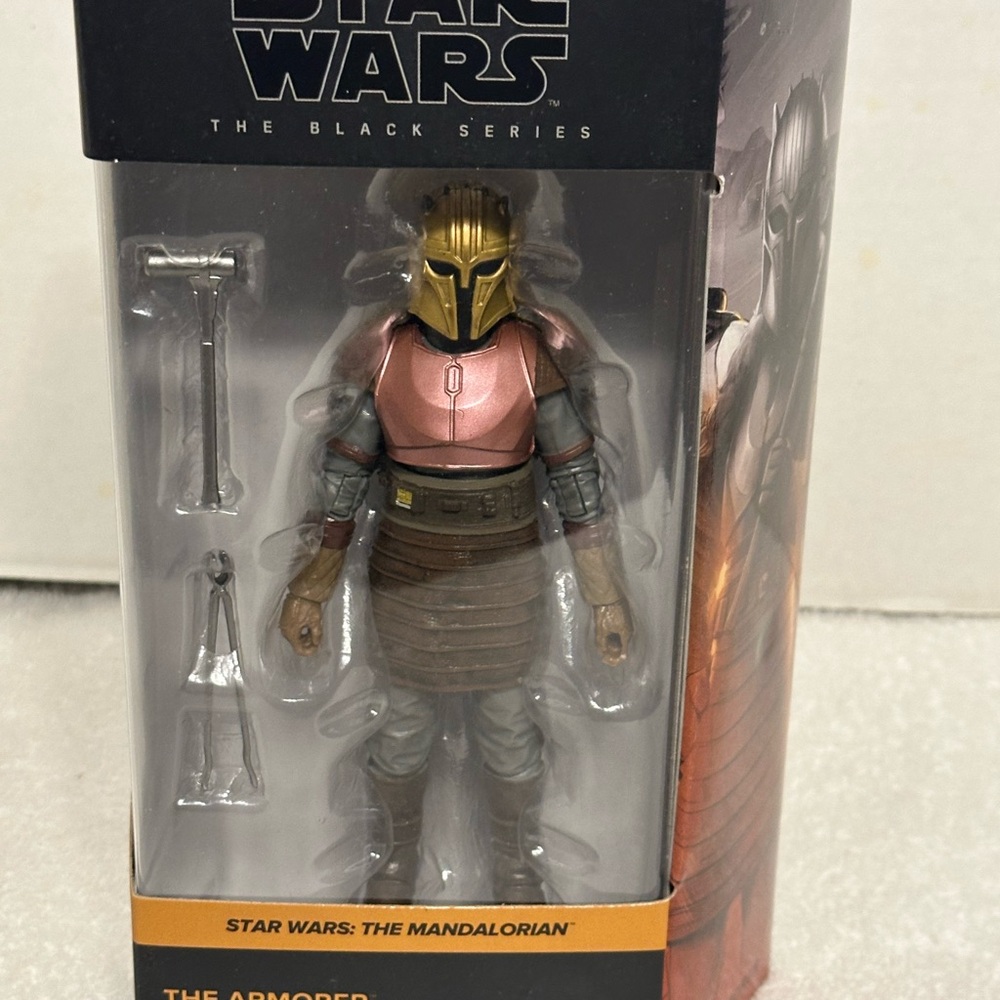 Star Wars The Black Series Armorer Figure with Silver and Black Armor